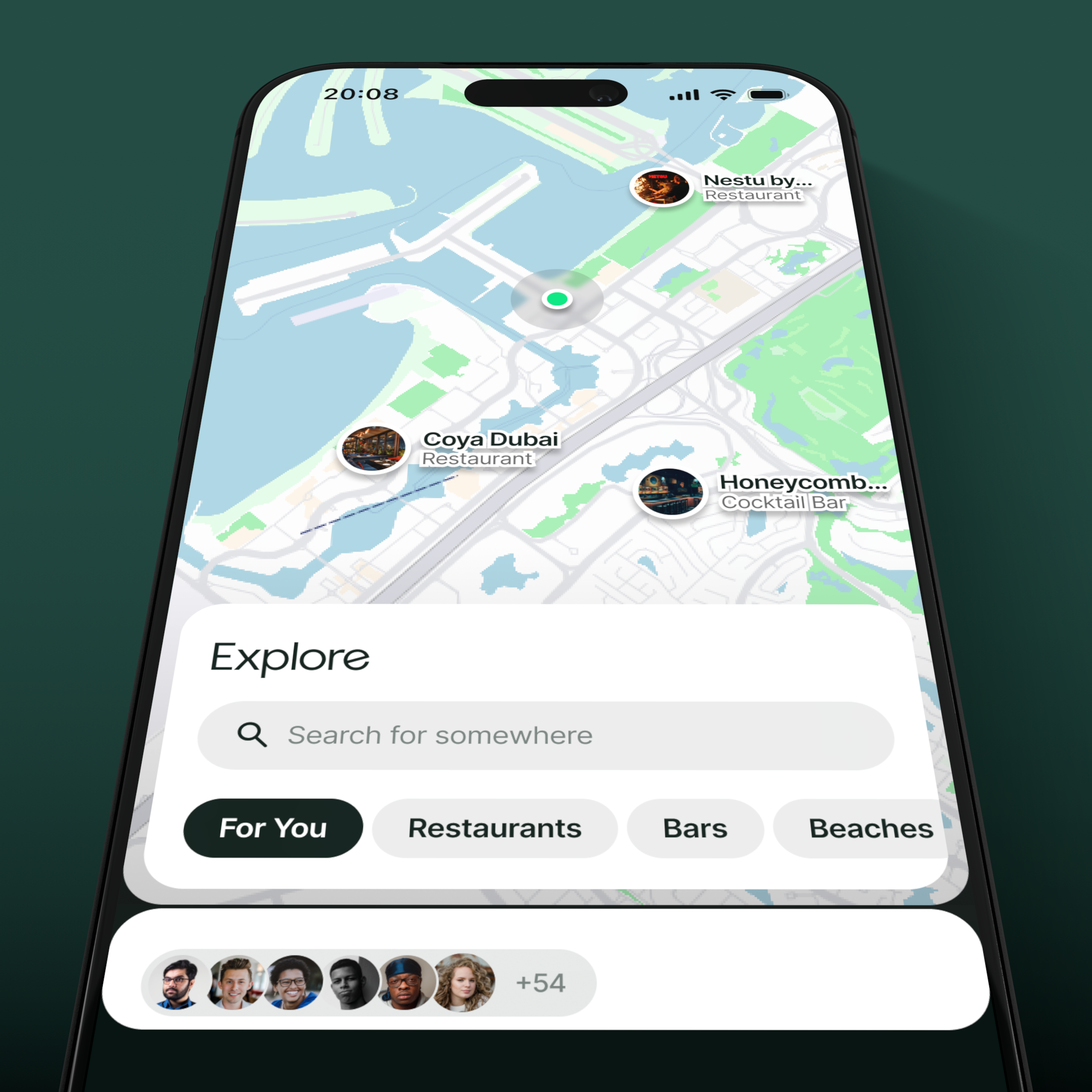 Exploring the city on the map