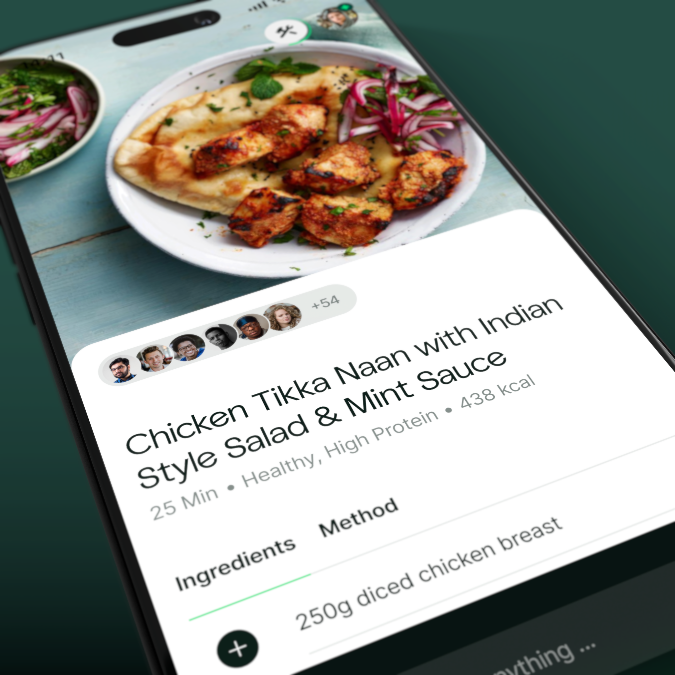 A recipe carried through from the food you order